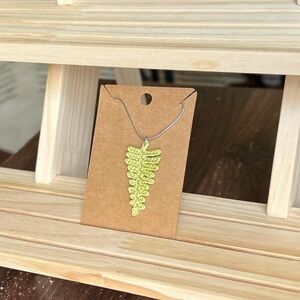 Crochet Fern Leaf Necklace